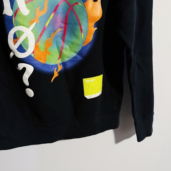 Jordan - Why Not? Black with Multicolored Basketball Print Hoodie - Picture 6 of 8